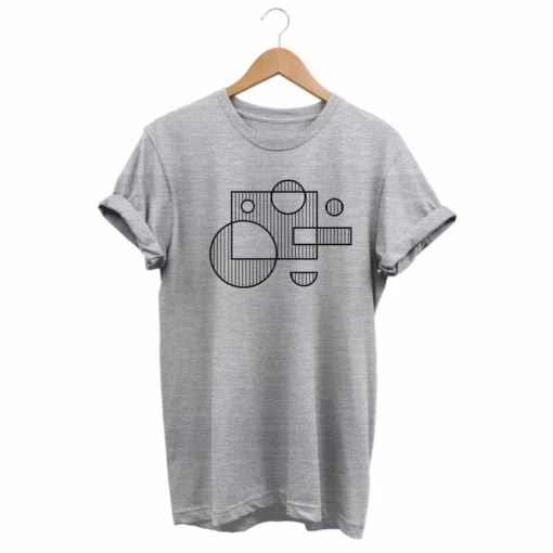 Abstract Shirt, Minimalist T-shirt, Artsy Tee, Geometric Top, Modern Art, Artistic Gift, Fashion Streetwear, Aesthetic Clothing, 90s Clothes