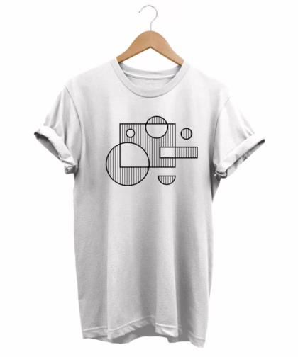 Abstract Shirt, Minimalist T-shirt, Artsy Tee, Geometric Top, Modern Art, Artistic Gift, Fashion Streetwear, Aesthetic Clothing, 90s Clothes
