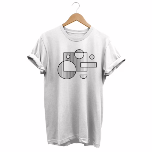 Abstract Shirt, Minimalist T-shirt, Artsy Tee, Geometric Top, Modern Art, Artistic Gift, Fashion Streetwear, Aesthetic Clothing, 90s Clothes