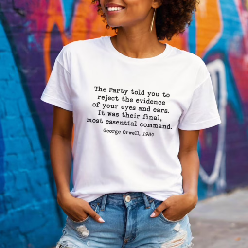 George Orwell 1984 Anti Trump Liberal Resist Shirt, Unisex Political Activist T-shirt, Social Justice, Protest Inequality Tee, Anti-Fascist