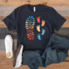 Personalized Dad And Kids Footprints Names Shirt, Dad and Kids Footprints T-Shirt, Dad And Child Shirts, Daddy Shirt, Custom Dad Shirt