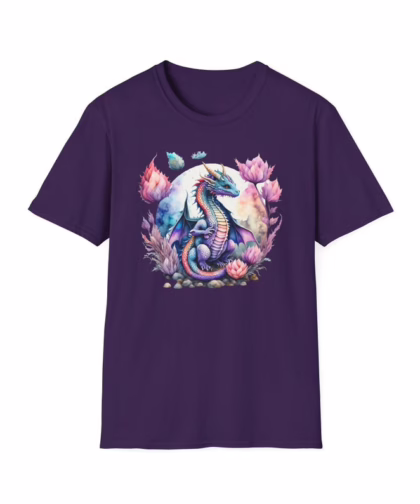 Watercolor Dragon Shirt - Dragon Lover Gift - Mythical Fantasy Shirts - Dragon Gift For Her - Gift For HIm - Dragion Tee - Dragon T-shirt