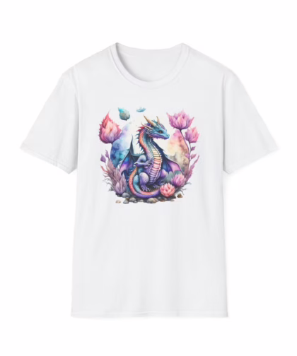 Watercolor Dragon Shirt - Dragon Lover Gift - Mythical Fantasy Shirts - Dragon Gift For Her - Gift For HIm - Dragion Tee - Dragon T-shirt