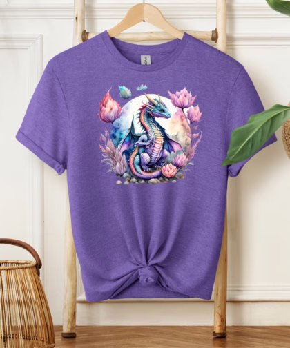 Watercolor Dragon Shirt - Dragon Lover Gift - Mythical Fantasy Shirts - Dragon Gift For Her - Gift For HIm - Dragion Tee - Dragon T-shirt