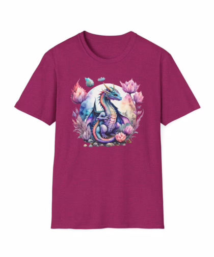 Watercolor Dragon Shirt - Dragon Lover Gift - Mythical Fantasy Shirts - Dragon Gift For Her - Gift For HIm - Dragion Tee - Dragon T-shirt