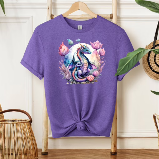 Watercolor Dragon Shirt - Dragon Lover Gift - Mythical Fantasy Shirts - Dragon Gift For Her - Gift For HIm - Dragion Tee - Dragon T-shirt